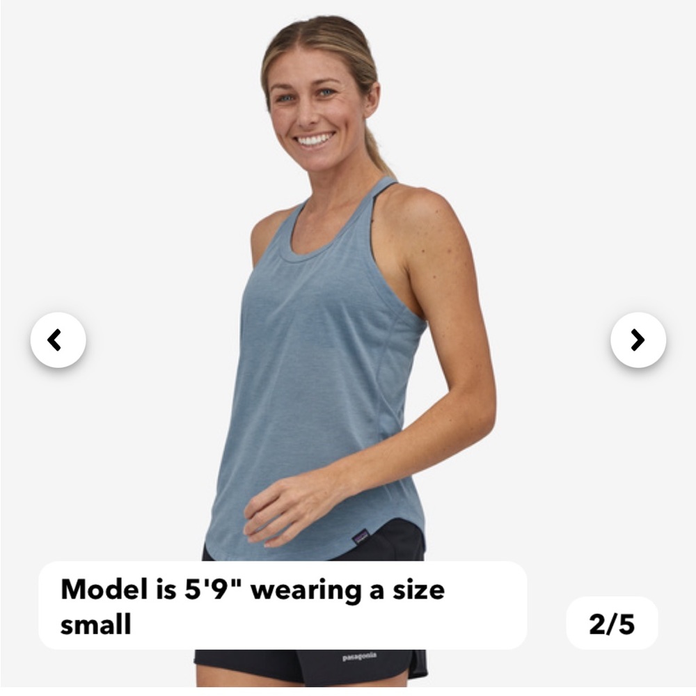Women’s Patagonia capilene cool trail tank top